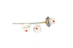 China Clear Lacquer Aerosol Can Valve With Actuator For Insecticide Tin Cans supplier