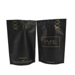 Matte Black Coffee Laminated Foil Pouch Packaging for sale