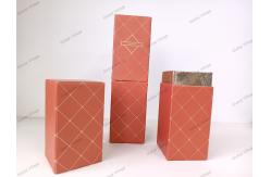 China Recyclable Rectangular Cosmetic Paper Tube Orange For Gift supplier