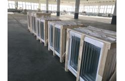China Clear Tempered Louver Glass Window Aluminum Alloy Frame Customizable Size supplier