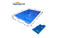 China HDPE Heavy Duty Plastic Pallet Blue Single Side 4 Way Plastic Pallet supplier