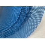 Blue Color Square Hole Polyester Mesh Belt Dryer Woven Mesh Screen Fabric for sale