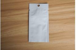 China Three Side Seal Seed Packaging Pouches / Matte White Grip Seal Spice Potpourri Bag supplier