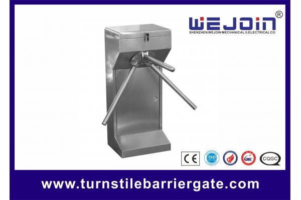 Low Noise Pedestrian Access Control Tripod Turnstile Gate AC 110V / 220V