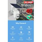 5MP CCTV Wireless 4G PTZ Camera Solar 18650mAH PTZ WIFI IP Camera for sale