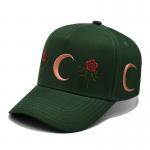 5 Panel Flat Curve Snapback Cap With Embroidery Logo Structured Baseball Cap for sale