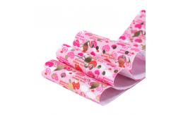 China Customized Printing 75mm Wide Grosgrain Ribbon 100% Polyester Material supplier