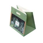 Custom Printed Colored Paper Lunch Bags With Die Cutting Handles Factory for sale