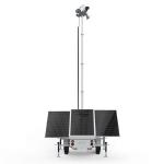 Eco Friendly Surveillance Solar Trailer For Public Facilities Monitoring for sale