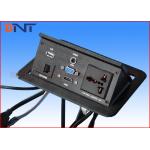 Multimedia Conference Desktop Hidden Pop Up Power Outlets With HDMI / VGA / USB for sale