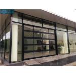 Aluminium Frame Glass Panel Commercial Sectional Doors For Showroom for sale