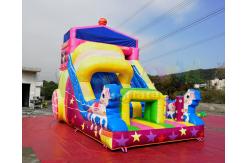 China Unicorn Jumping Bouncy Castle Inflatable Bounce House With Slide supplier