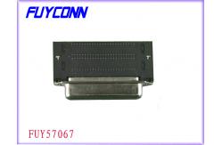 China 100 Pin Receptacle Centronics Connector PCB Mounting Righat Angle Header supplier