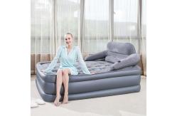 China Inflatable Blow Up Sofa Bed Lounger PVC Folding Custom For Party supplier