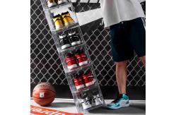 China Customized Logo Multicolor Acrylic Shoe Display Box Multilayer supplier
