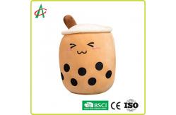 China OEM Bubble Tea Plush Pillow With Embroidered Emoji supplier