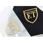 Gold 3D Raised TPU Heat Transfer Clothing Labels For Ski Suits , Work Clothes for sale