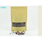 Clear Window Customized Paper Bags , Kraft Paper Bags For Coffee / Tea Packaging for sale
