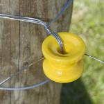 Circular Ring Corner Post Electric Fence Insulators Black Polyrope Insulator for sale
