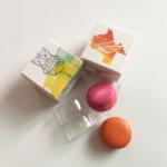 2 Pcs Macaron Printing Paper Gift Box Packing Macarrons Display With Inner Tray for sale