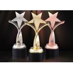 Custom Made Metal Star Trophy , Zinc Alloy Enterprise Workers Souvenirs for sale