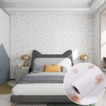 1.6kg/Roll Carton Style Decorative Wallpaper Water Proof PVC Film Wallpaper Modern Design Style for sale