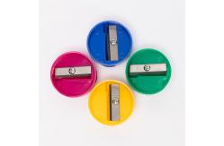 China Mini Round 28mm Handheld Pencil Sharpener Fancy supplier