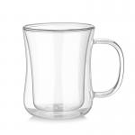 Heat Resistant Borosilicate Double Wall Glass Coffee Mugs for sale