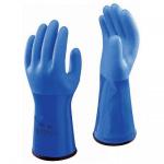 Acrylic Liner Protective Work Gloves , Chemical Resistant Gloves Blue Color for sale