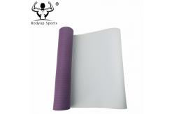 China TPE Single Layer Yoga Exercise Mat With Customized Embossing Logo supplier