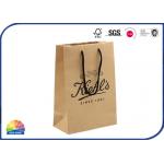 Customized Logo Kraft Paper Bags With Cotton Handles 180gsm for sale