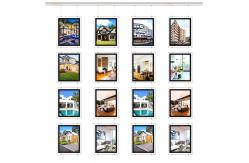 China Landscape Real Estate Window Hanging Display Office A4 Advertising Led Light Box supplier