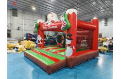 China Supplier Inflatable Christmas Santa Claus Jumping House Inflatable Bouncy Castle supplier