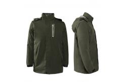 China Snow Windbreaker Electric Coat Warmer Polyester Heated Cotton Jacket with Hood supplier