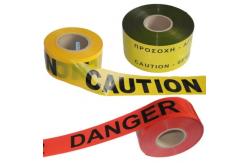 China 1000ft Yellow Caution Plastic Barrier Tape Safety Danger Red Color Warning supplier