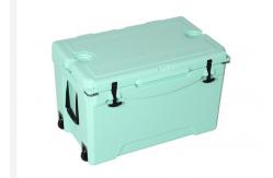 China 75L Wheeled Rotomolded Ice Box With PU Insulation supplier