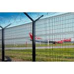 Fence Post Welded Mesh Airport Security Wire Mesh Fence With Razor Wire for sale