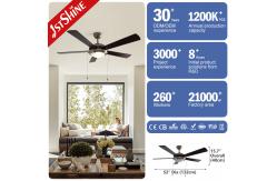China Classic 52 Ceiling Fan with LED Light & Pull Chain Control supplier