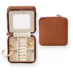 design Cow PU Leather Box Organizer Exquisite Travel Jewelry Case for sale