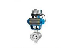 China PTFE Seal V Cut Pneumatic Control Ball Valve DN50 Stainless Steel Ball Valve supplier