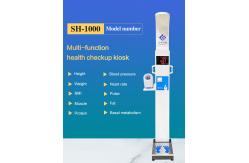 China 250v Ultrasonic Height And Weight Kiosk Body Fat Calculator Machine Led Screen supplier