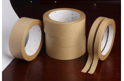 China Low noise custom logo printed siliconised kraft paper tapes for cargo bundling supplier