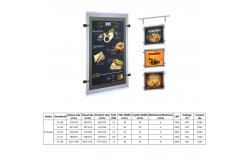 China A3 A4 Hanging Real Estate Hanging Led Frame Led Crystal Led Lightbox supplier