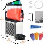 One Bowl Ice Slush Machine Stainless 304 With LED Light Cover for sale