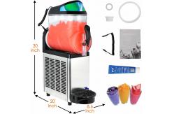 China One Bowl Ice Slush Machine Stainless 304 With LED Light Cover supplier