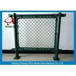 Anti-Corossion Diamond 3.0mm Wire Mesh Fence Hot Dipped Galvanized Dark Green for sale