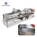 1000KG/H Double layer spray leaf vegetable cleaning machine large bubble eddy current vegetable cleaning machine for sale