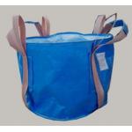 Two Loop Blue Food Grade FIBC Circular FIBC Bag With 4 Lifting UV Treated for sale