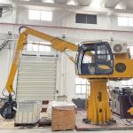 Customized Folding Boom Scrap Material Handler Peel Grab 19 Mpa for sale