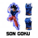 Custom Son Goku Anime Dragon Ball Clothes Men Running Sportswear for sale